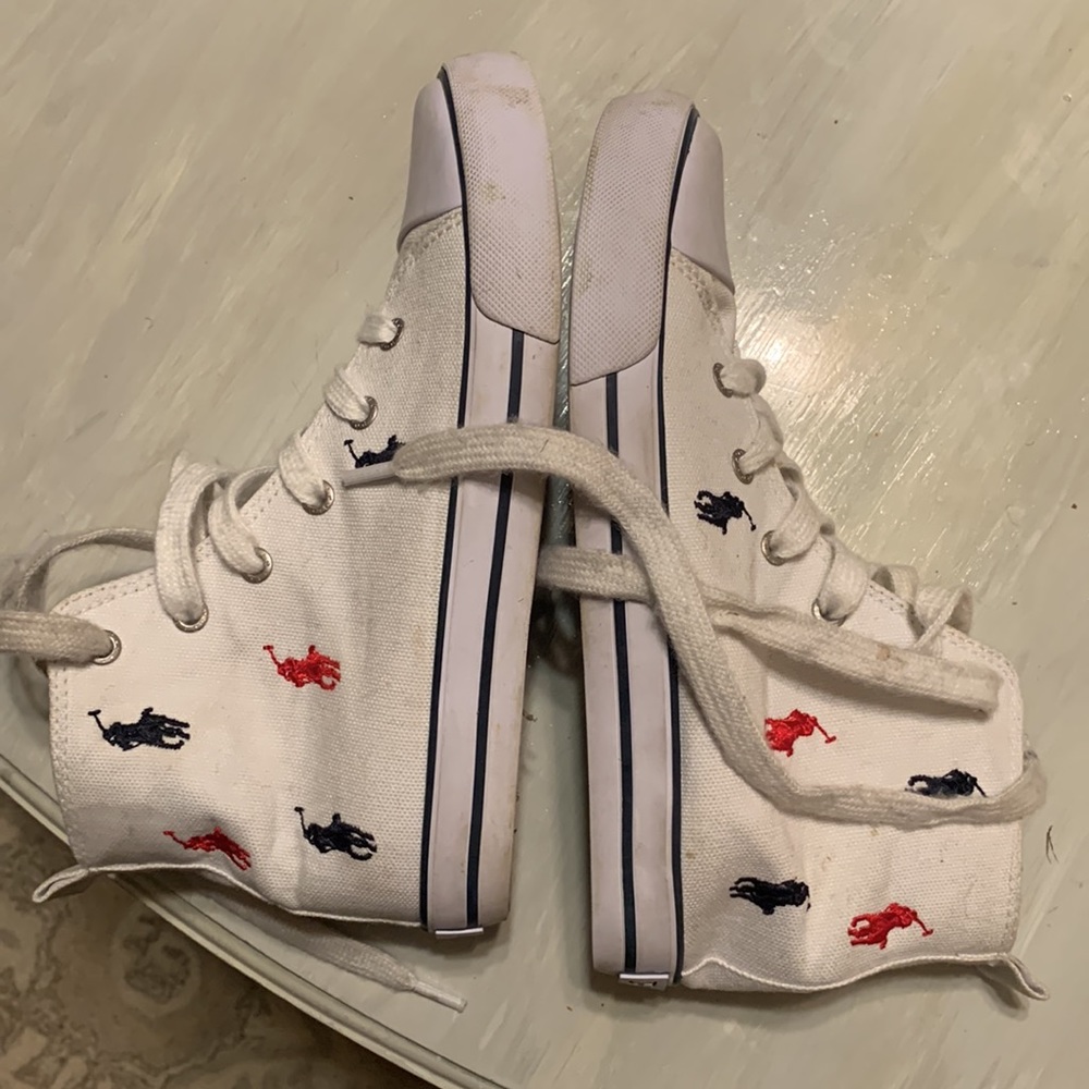 Kids Polo high top tennis shoes